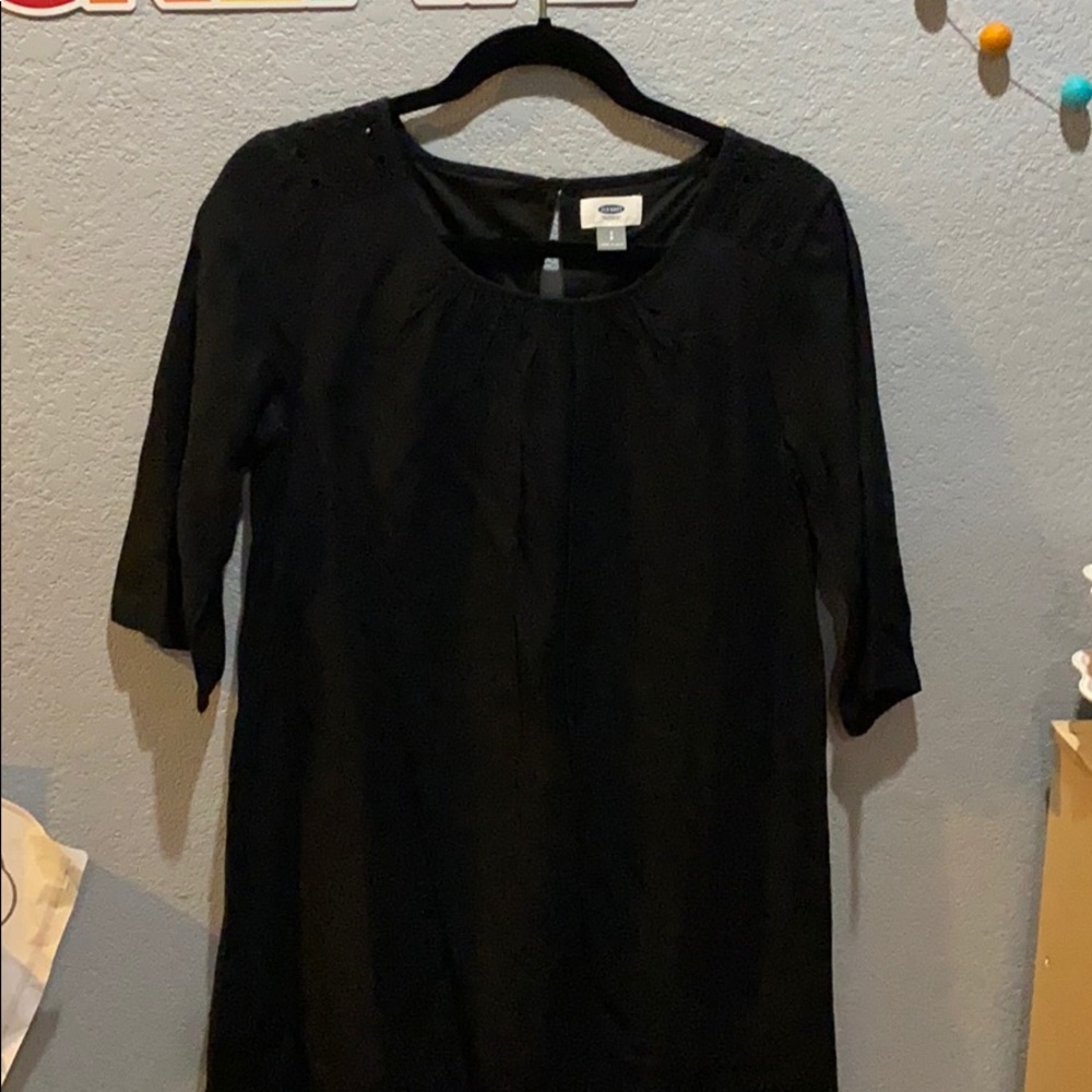 Black peasant dress